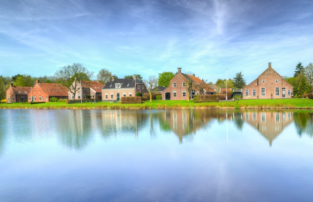 Tuin bij boerderijen